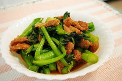 鸡蓉南瓜扒菜心