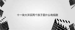 十一块大洋买两个孩子是什么电视剧